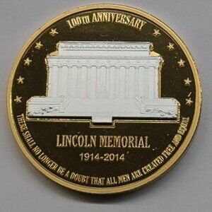 100th Anniversary Lincoln Memorial Commemorative Proof Coin... Uncirculated